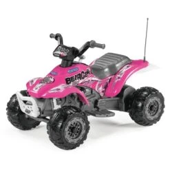 Peg Perego Corral Bearcat Pink 6v Ride-On Kids Quad Bike
