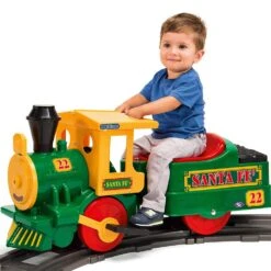 Peg Perego Santa Fe Express 6v Ride-On Kids Train & Track