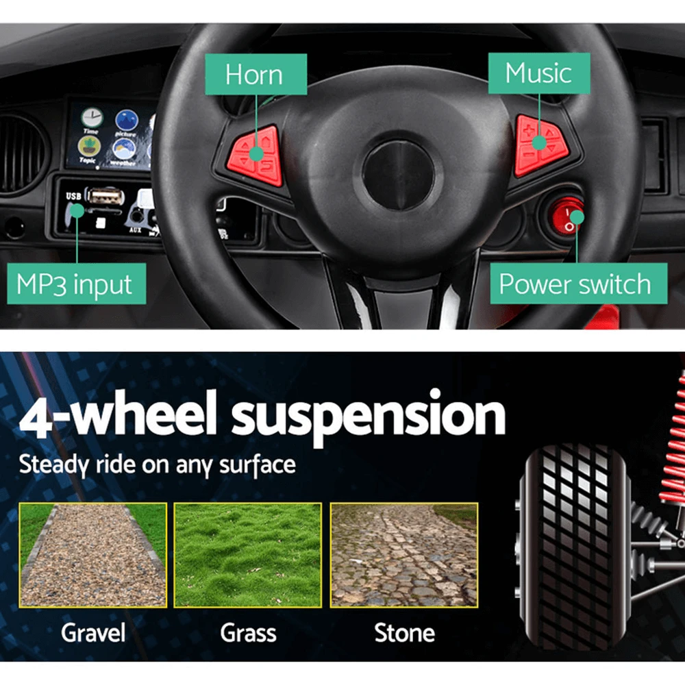 Maserati Inspired 12v Kids Ride On Car - Pink 10 Maserati Inspired 12v Kids Ride On Car - Pink - Image 10