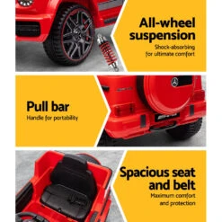 Licensed Mercedes Benz AMG63 12V Kids Electric Ride On Car - Red -Kids Car Sales RCAR AMG63 RD 52485 04