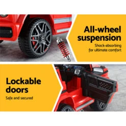 Licensed Mercedes Benz AMG63 12V Kids Electric Ride On Car - Red -Kids Car Sales RCAR AMG63 RD 52485 05