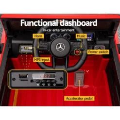 Licensed Mercedes Benz AMG63 12V Kids Electric Ride On Car - Red -Kids Car Sales RCAR AMG63 RD 52485 06