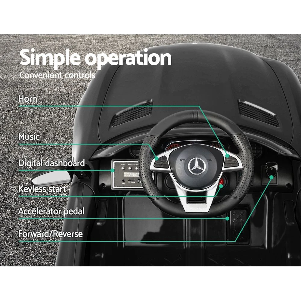Mercedes-AMG GT R Licensed 12v Kid's Ride-On Car – Black 9 Mercedes-AMG GT R Licensed 12v Kid's Ride-On Car – Black - Image 9