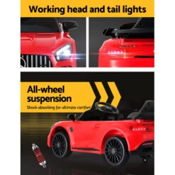 Mercedes-Benz AMG GTR Licensed 12v Electric Kids Ride-On Car - Red -Kids Car Sales RCAR AMGGTR S RD 06