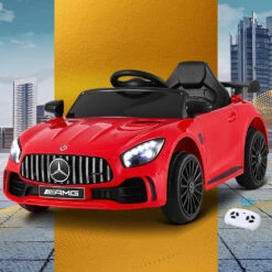 Mercedes-Benz AMG GTR Licensed 12v Electric Kids Ride-On Car - Red -Kids Car Sales RCAR AMGGTR S RD 07