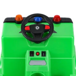 Rigo 12v Kids Electric Garbage Truck Ride On Car - Green -Kids Car Sales RCAR C POLICE TRUCK 12V GN 190848 04
