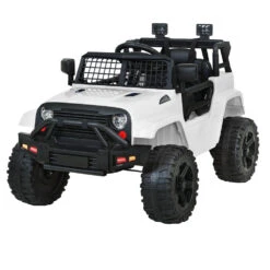 Kids Electric 12v Ride On Jeep With Remote Control - White