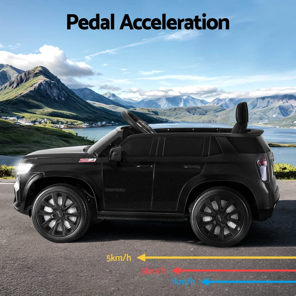 Licensed Chevrolet Tahoe 12v Kids Electric Ride On Car With Remote - Black 5 Licensed Chevrolet Tahoe 12v Kids Electric Ride On Car With Remote - Black - Image 5