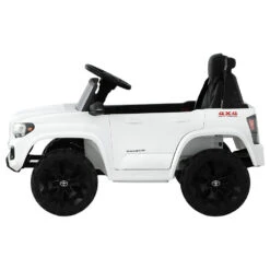 Licensed Toyota Tacoma 12v Off Road Kids Electric Ride On With Remote - White 11 Licensed Toyota Tacoma 12v Off Road Kids Electric Ride On With Remote - White -Kids Car Sales RCAR LS TOYO WH 03