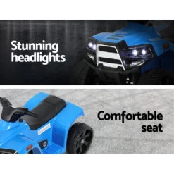 Rigo 4 Wheeler 6v Electric Kids Quad Bike - Blue -Kids Car Sales RCAR MBIKE ATV BU 71685 05