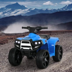 Rigo 4 Wheeler 6v Electric Kids Quad Bike - Blue -Kids Car Sales RCAR MBIKE ATV BU 71685 07