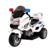 Rigo Kids Electric 6v Police Patrol 3-Wheel Ride-On Motorbike