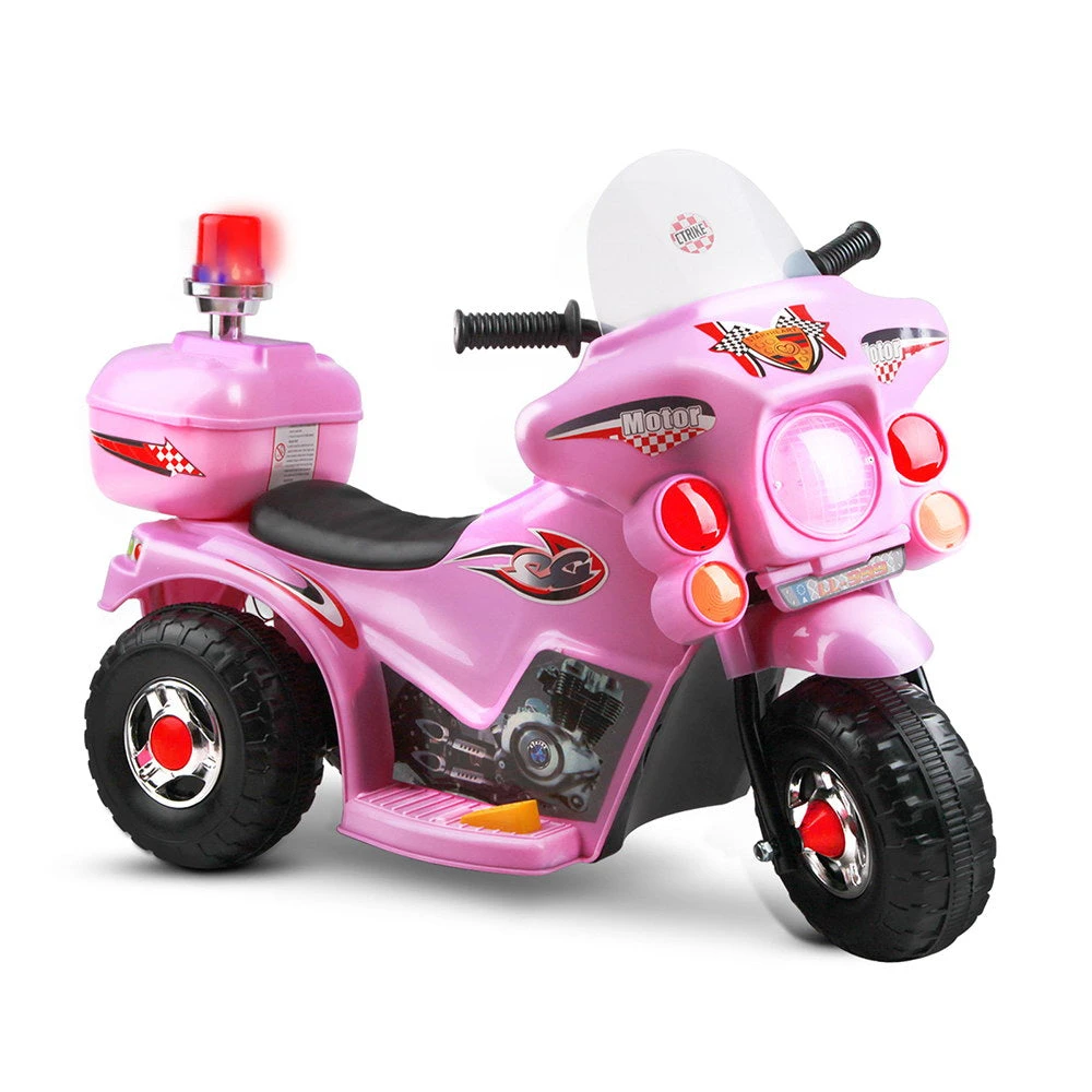 Kids Electric 6v Pink 3-Wheel Ride-On Motorbike 1 Kids Electric 6v Pink 3-Wheel Ride-On Motorbike