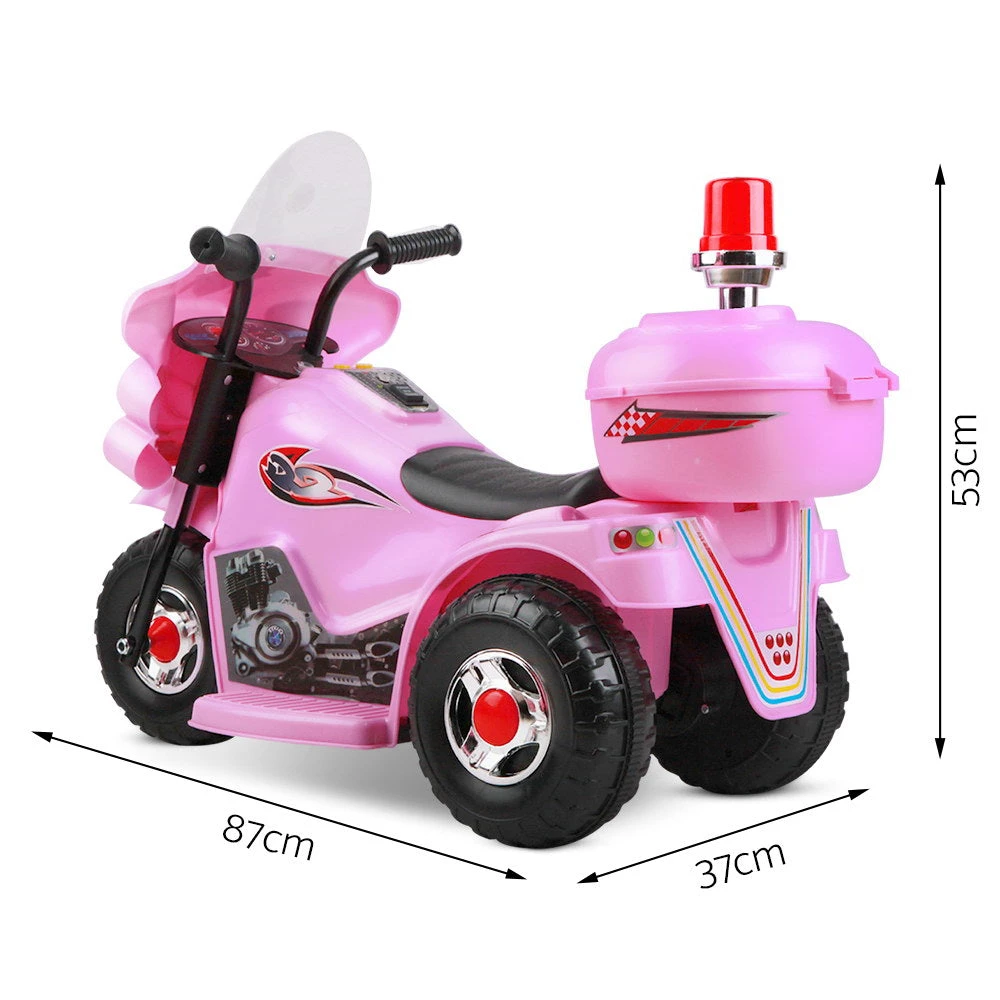 Kids Electric 6v Pink 3-Wheel Ride-On Motorbike 2 Kids Electric 6v Pink 3-Wheel Ride-On Motorbike - Image 2