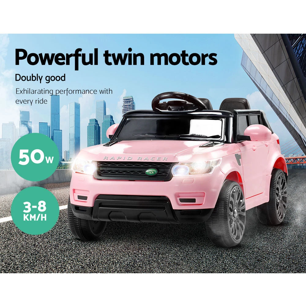Kids Electric 12v Sports Ride-On Kids Car - Pink 9 Kids Electric 12v Sports Ride-On Kids Car - Pink - Image 9