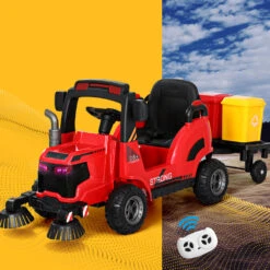 Rigo Kids 12v Street Sweeper Kids Electric Ride On Car With Remote - Red 13 Rigo Kids 12v Street Sweeper Kids Electric Ride On Car With Remote - Red -Kids Car Sales RCAR SWEEPER RD 95257 05