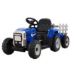 Rigo Kids Electric 12v Farm Tractor Trailer Ride-On Kids Car - Blue