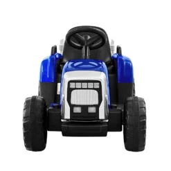Rigo Kids Electric 12v Farm Tractor Trailer Ride-On Kids Car - Blue -Kids Car Sales RCAR TRACTOR BU 03