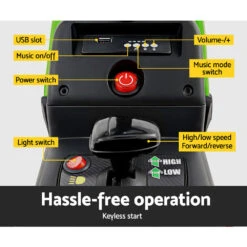 Rigo Kids Electric 12v Farm Tractor Trailer Ride-On Kids Car - Green -Kids Car Sales RCAR TRACTOR GN 05 826c45e4 437b 4baf 8433 d13d0c789a2d