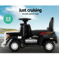 Kids Electric Toy Truck 6v Ride-On Kids Car - Black -Kids Car Sales RCAR TRUCK 25W BK 09