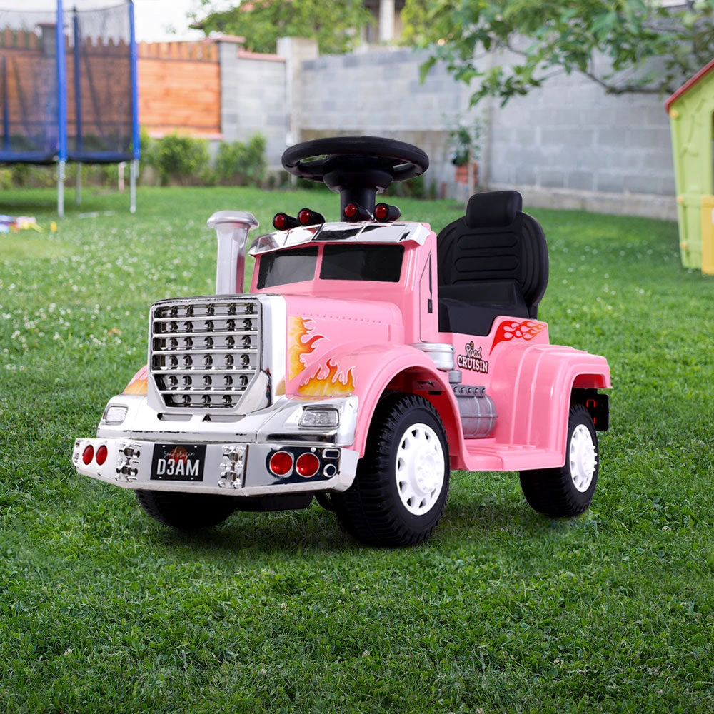 Kids Electric Toy Truck 6v Ride-On Kids Car - Pink 8 Kids Electric Toy Truck 6v Ride-On Kids Car - Pink - Image 8