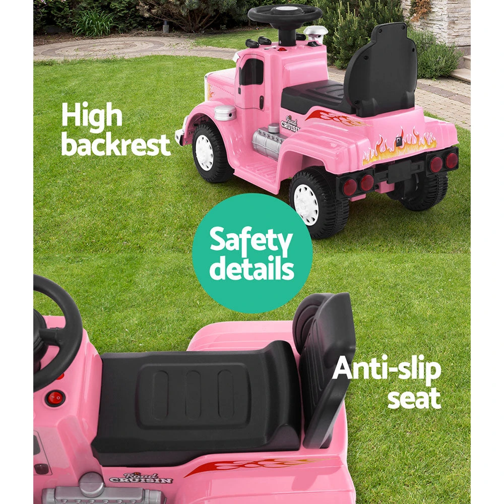 Kids Electric Toy Truck 6v Ride-On Kids Car - Pink 11 Kids Electric Toy Truck 6v Ride-On Kids Car - Pink - Image 11