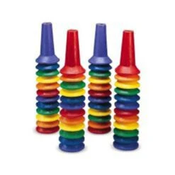 Rainbow Coloured Marker Cones (48/pk)
