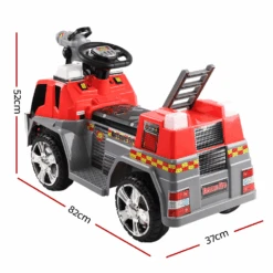 Red Fire Truck Rescue 6v Ride-on Kids Car -Kids Car Sales Red Fire Truck Rescue 6v Ride on Kids Car 8