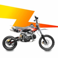 Motoworks 125cc Petrol Powered 4-Stroke Kids Dirt Bike - Red -Kids Car Sales Red motorcycle for kids 125cc Dirt Bike 1