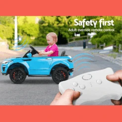 Rigo Kids Electric 12v Ride-On Kids Car With Remote - Blue -Kids Car Sales Rigo Kids Electric 12v Ride On Kids Car with Remote Blue 4