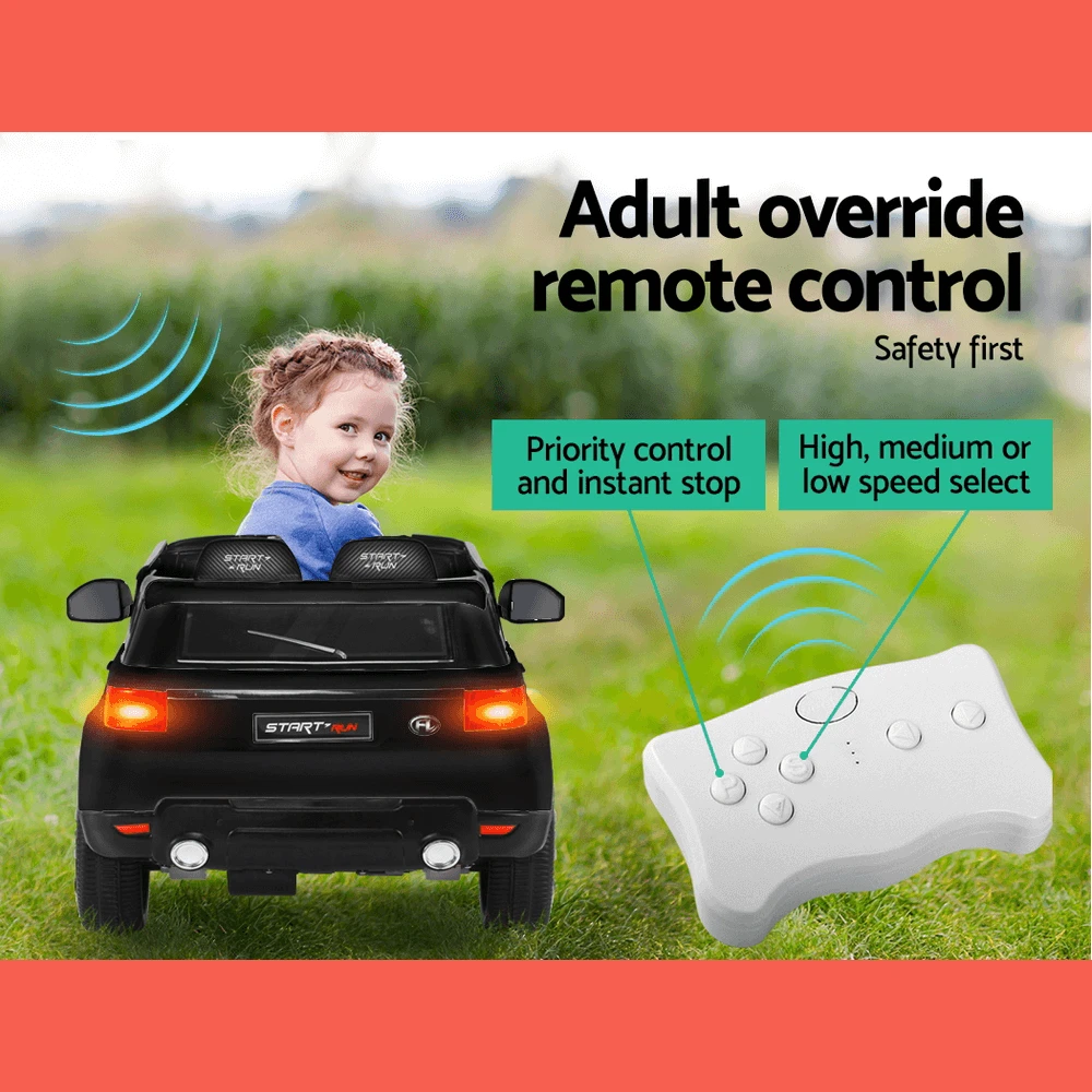 Rigo Kids Electric 12v Sports Ride-On Kids Car - Black 7 Rigo Kids Electric 12v Sports Ride-On Kids Car - Black - Image 7