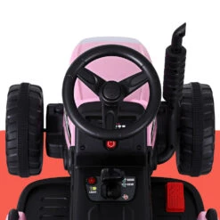 Rigo Kids 12v Electric Ride On Tractor - Pink -Kids Car Sales Rigo Kids Electric Ride On Car Tractor Toy Cars 12V Pink