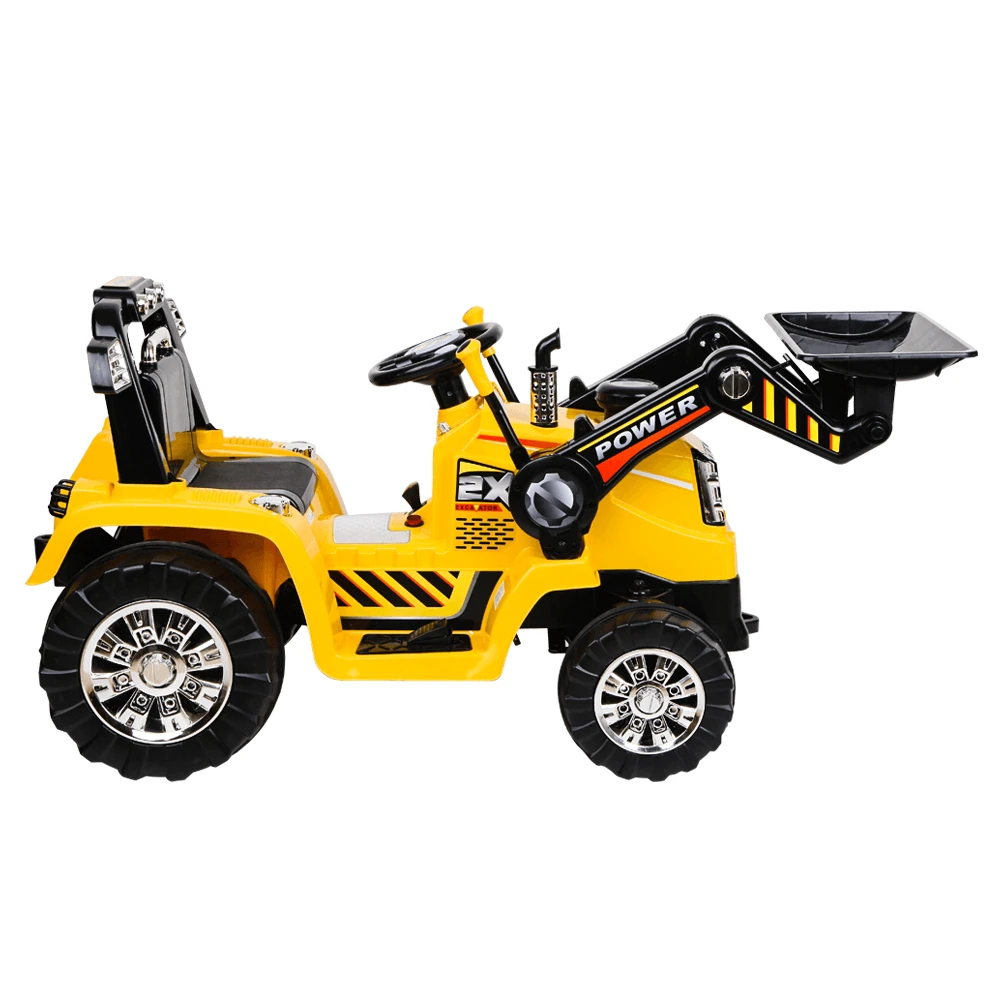 Rigo Kids Ride On Bulldozer Digger Electric Car - Yellow 11 Rigo Kids Ride On Bulldozer Digger Electric Car - Yellow - Image 11
