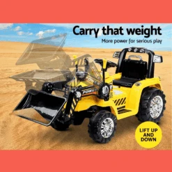 Rigo Kids Ride On Bulldozer Digger Electric Car - Yellow 15 Rigo Kids Ride On Bulldozer Digger Electric Car - Yellow -Kids Car Sales Rigo Kids Ride On Bulldozer Digger Electric Car Yellow 6
