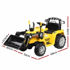 Rigo Kids Ride On Bulldozer Digger Electric Car - Yellow 25 Rigo Kids Ride On Bulldozer Digger Electric Car - Yellow -Kids Car Sales Rigo Kids Ride On Bulldozer Digger Electric Car Yellow 9