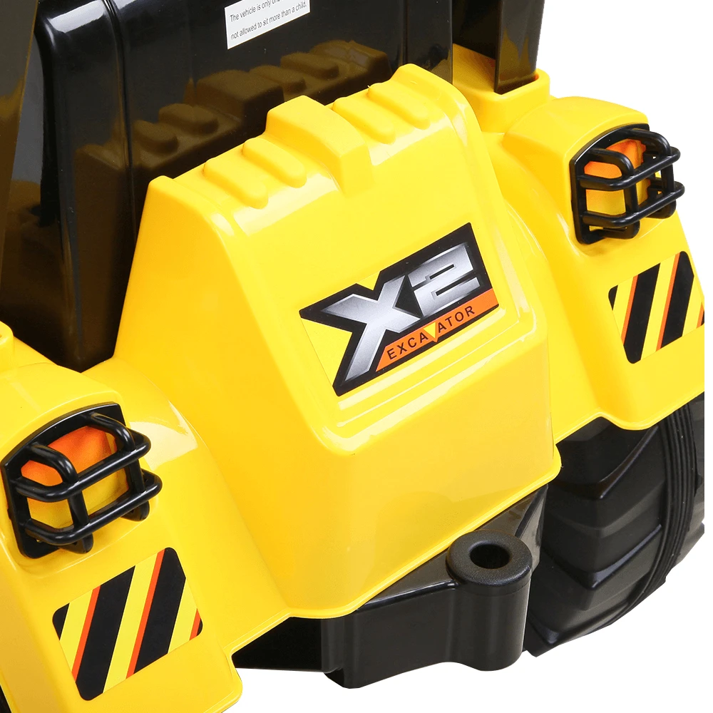 Rigo Kids Ride On Bulldozer Digger Electric Car - Yellow 9 Rigo Kids Ride On Bulldozer Digger Electric Car - Yellow - Image 9