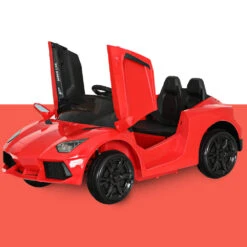 Rigo 12v Electric Kids Ride On Sports Car With Remote - Red 10 Rigo 12v Electric Kids Ride On Sports Car With Remote - Red -Kids Car Sales Rigo Kids Ride On Car Outdoor Electric Toys Battery Remote Control MP3 12V Red