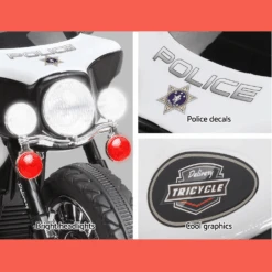 Rigo Kids Ride On Motorbike - Black & White -Kids Car Sales Rigo Kids Ride On Motorbike Black White 4