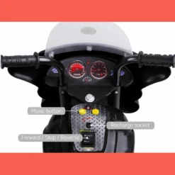 Rigo Kids Electric Ride On Police Motorcycle Motorbike 6V Battery Black 9 Rigo Kids Electric Ride On Police Motorcycle Motorbike 6V Battery Black -Kids Car Sales RigoKidsElectricRideOnPoliceMotorcycleMotorbike6VBatteryBlack