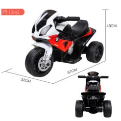 Rovo Kids Licensed BMW S1000RR Electric Ride On Motorbike - Red -Kids Car Sales Rovo Kids Licensed BMW S1000RR Ride On Motorbike with Battery and Charger Red 05