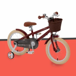 RoyalBaby 14-inch Vintage Style Kids Bike - Macaron Red 9 RoyalBaby 14-inch Vintage Style Kids Bike - Macaron Red -Kids Car Sales Royal Baby14 inch Vintage Style Kids Bike Macaron Red 4