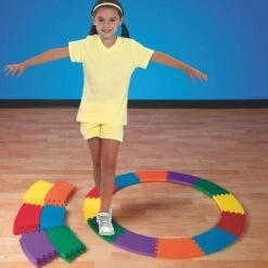 Soft Foam Modular Rainbow Balance Builder Mats -Kids Car Sales Soft Foam Modular Rainbow Balance Builder Mats Kid Playing