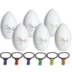 Spectrum Dino Egg And Spoon Race Set (Set Of 6)