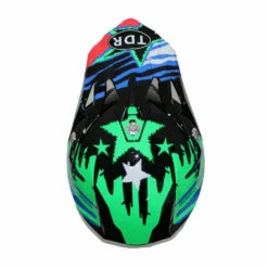 TDRMOTO Kids Full-Face Motorbike/ATV Helmet - Green -Kids Car Sales TP440GRN 4