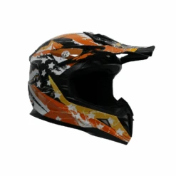TDRMOTO Kids Full-Face Motorbike/ATV Helmet - Orange -Kids Car Sales TP440RG3