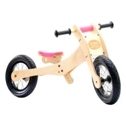 Trybike Wooden Trybike With Soft Chin Guard Seat And Cover Set - Pink 10 Trybike Wooden Trybike With Soft Chin Guard Seat And Cover Set - Pink -Kids Car Sales Trybike 4 in 1 Wooden Trybike Converted