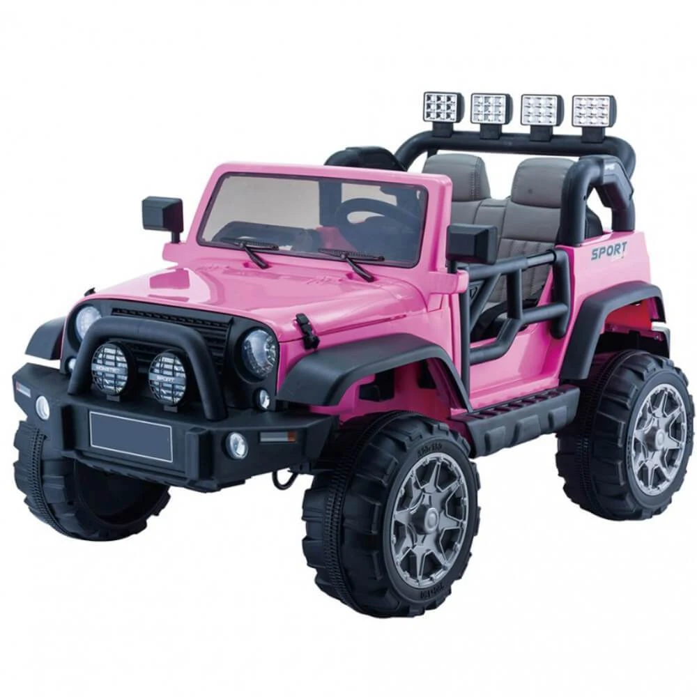 Go Skitz Jeep Style 12V Electric Kids Ride On - Pink 2 Go Skitz Jeep Style 12V Electric Kids Ride On - Pink - Image 2