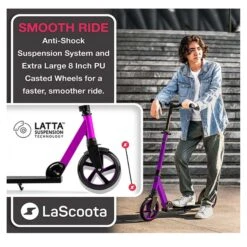 Lascoota Pulse Kick Push Commuter Scooter For Teens And Adult - Graphic Black 13 Lascoota Pulse Kick Push Commuter Scooter For Teens And Adult - Graphic Black -Kids Car Sales V185 LSRDHT04GRA s l1600 04
