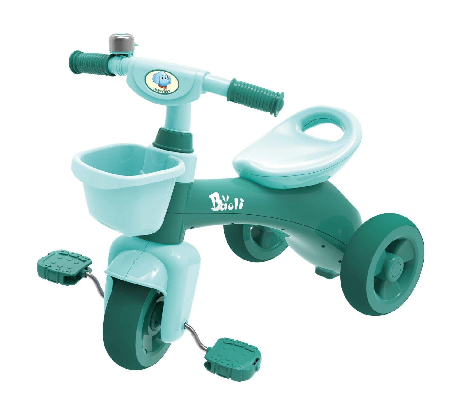 Gem Toys Kids Pedal Tricycle - Green 1 Gem Toys Kids Pedal Tricycle - Green