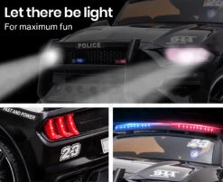 Rovo Kids Police Patrol Kids Electric Ride-On Car - Black -Kids Car Sales V219 KIDVEHROVACP1 KIDVEHROVACP1 07 397a74a0 0461 4981 9219 bab0b7bf7674